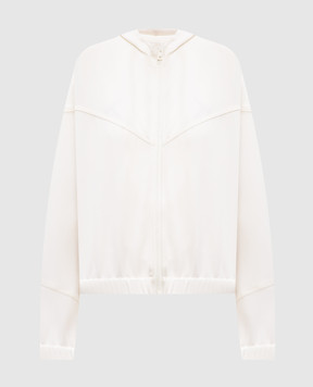 Twinset Beige sports jacket with logo emblem 251TE2161