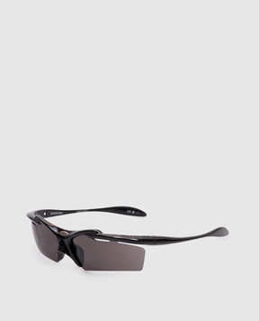 Balenciaga Black Turbo Rectangle Sunglasses 830305T0007m