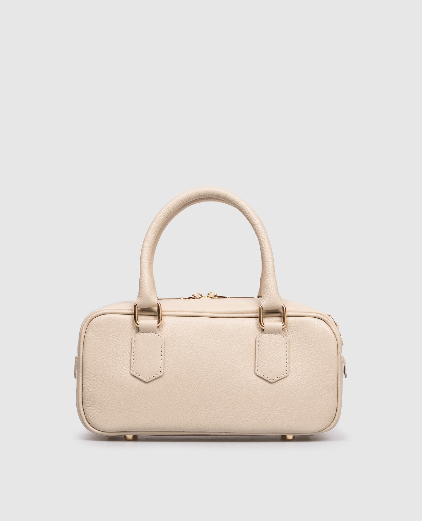 

Beige leather baguette bag Gianni Notaro