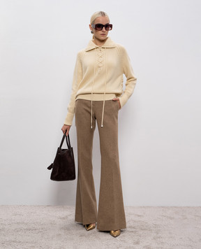 Ermanno Scervino Beige cashmere sweater D475M716BHZ