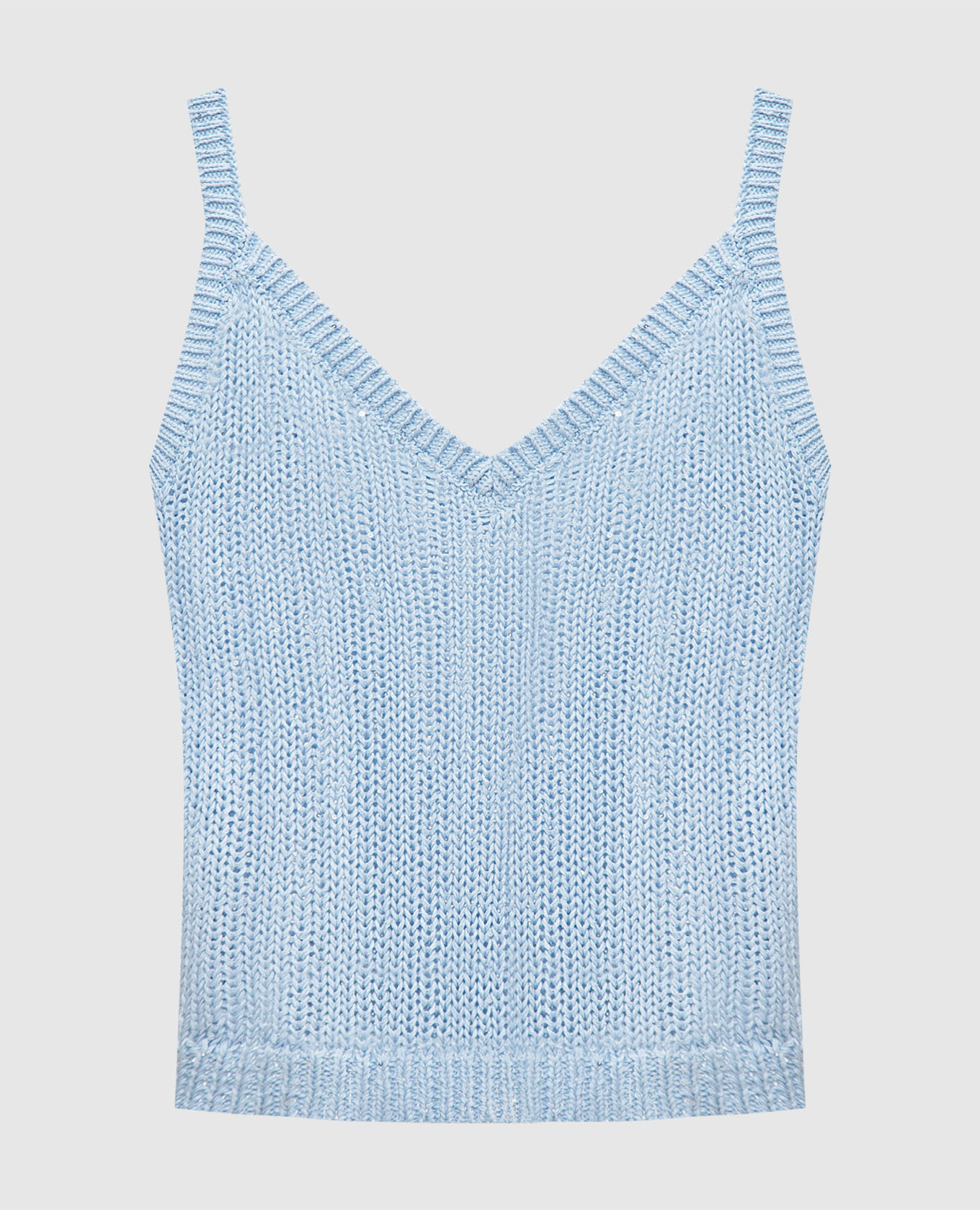 

Blue top with sequins Peserico, Голубой