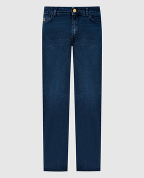Stefano Ricci Blue jeans with logo patch MST51B2010T0082
