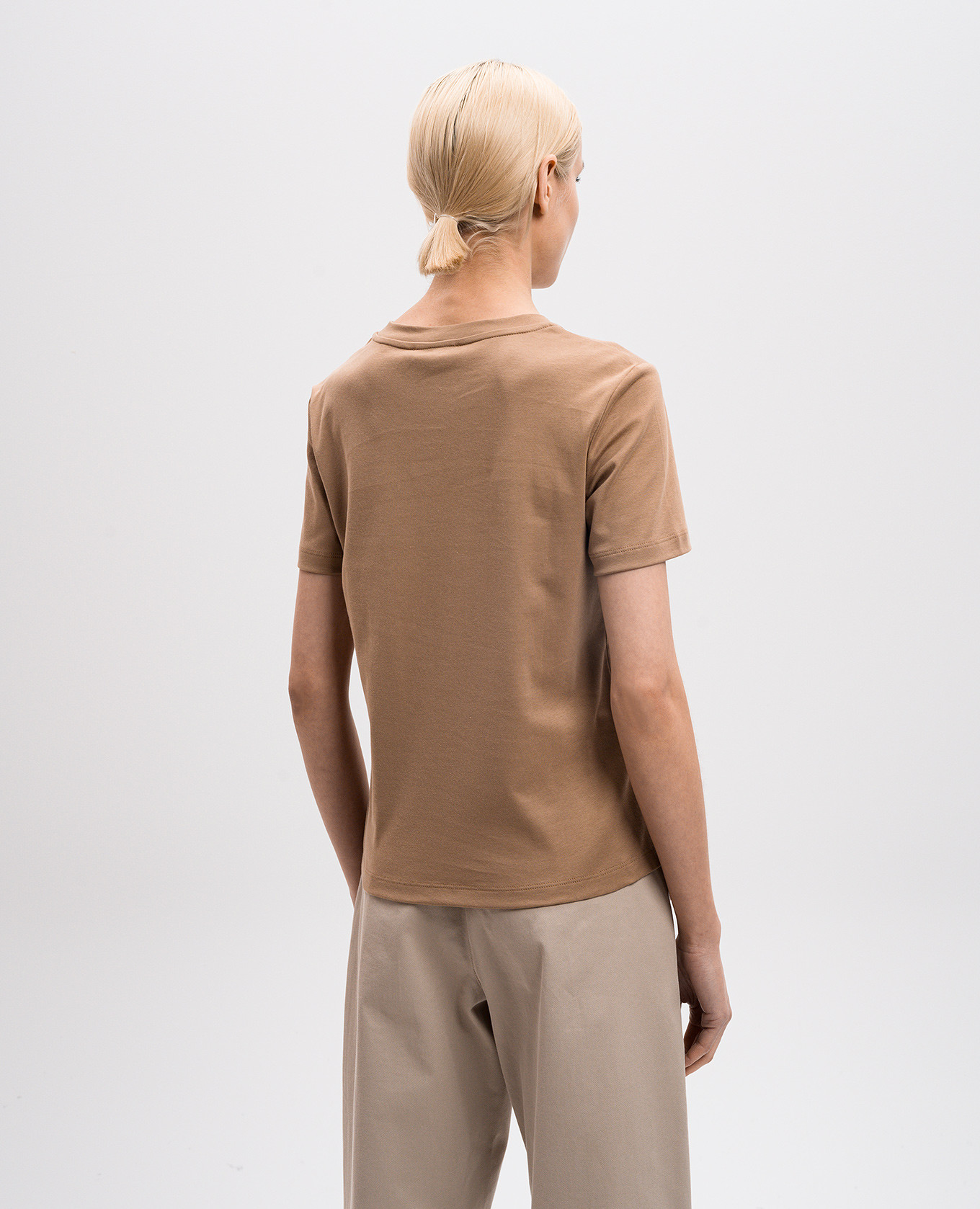 

QUIETO brown T-shirt with logo print Max Mara