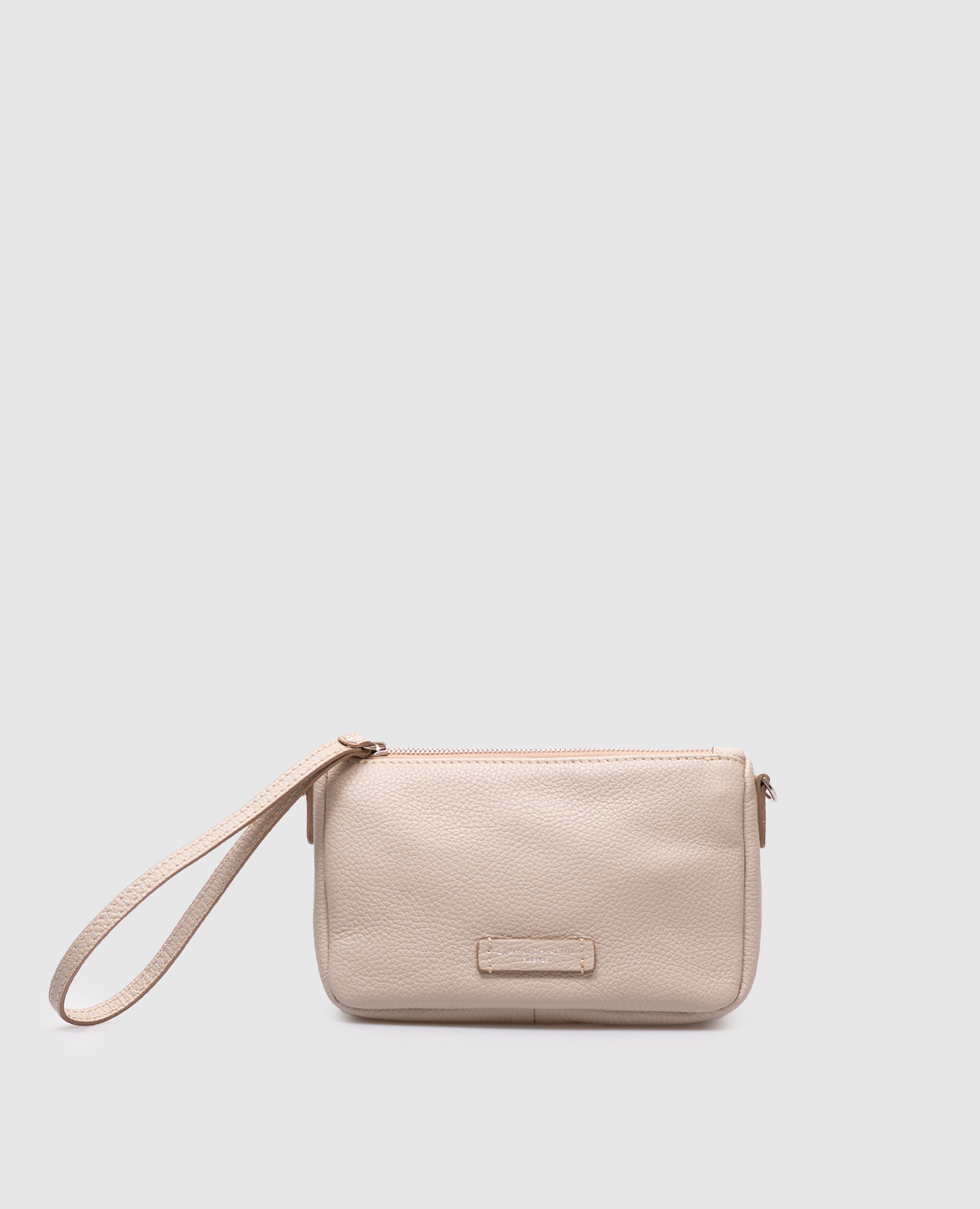 

Beige leather Nora cross-body bag with logo Gianni Chiarini