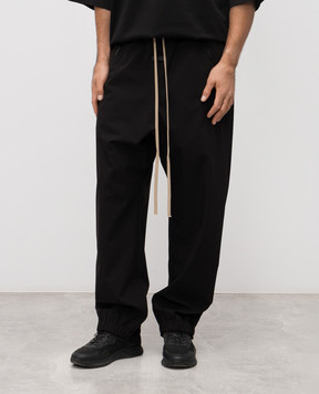 Fear of God Black joggers with logo patch FG25FW35353PON