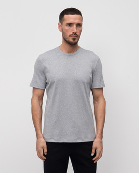 Brunello Cucinelli Grey ribbed T-shirt MR8061336