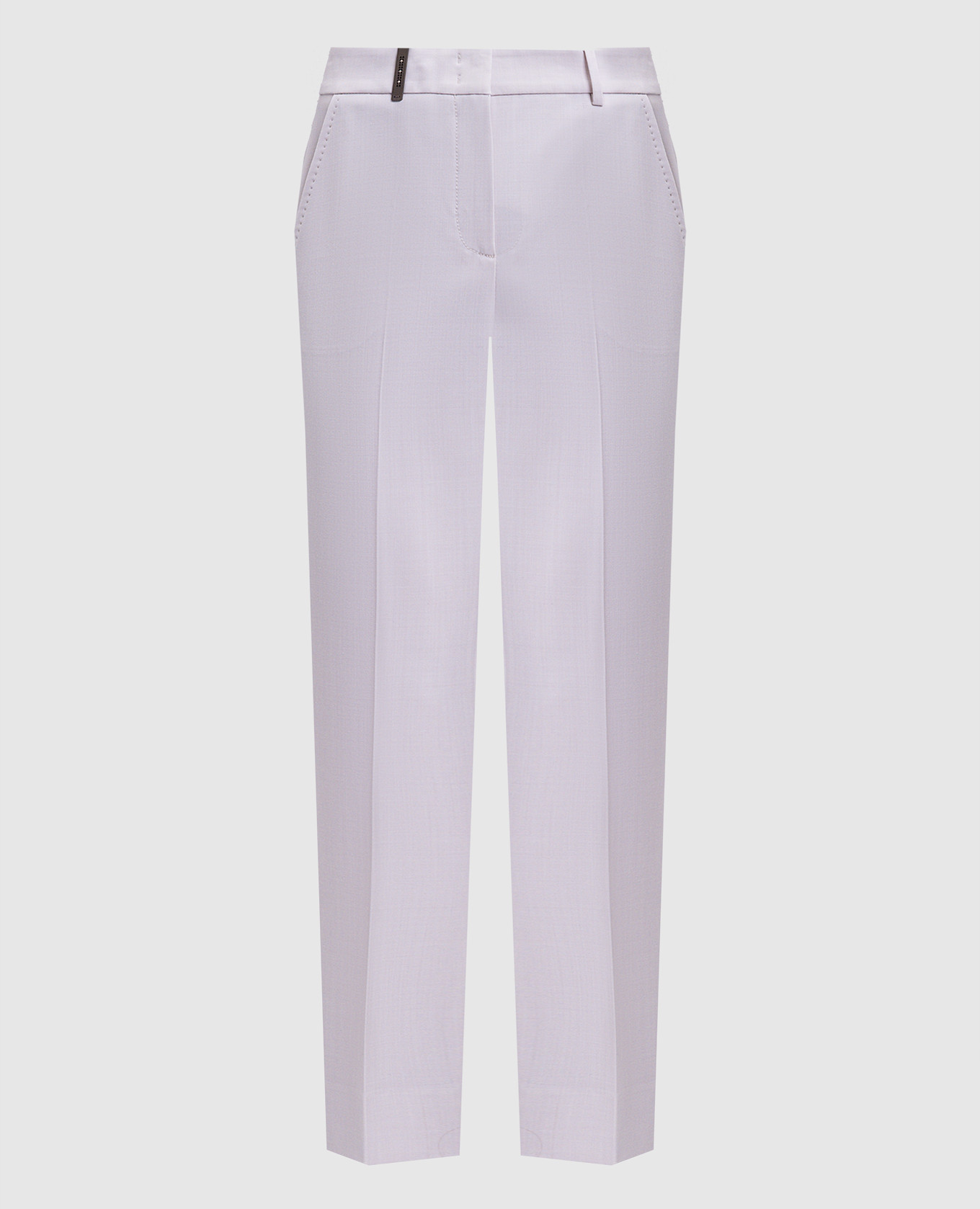 Beige wool pants Peserico