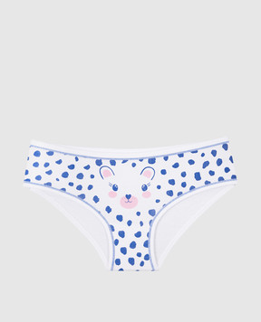 RiminiVeste Jadea children's white panties with animal print 123