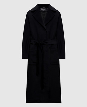 Heresis Black wool coat M46120G400