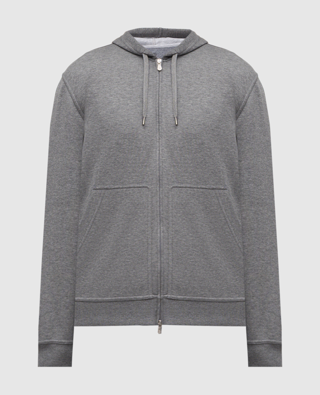 

Grey melange sports jacket Brunello Cucinelli