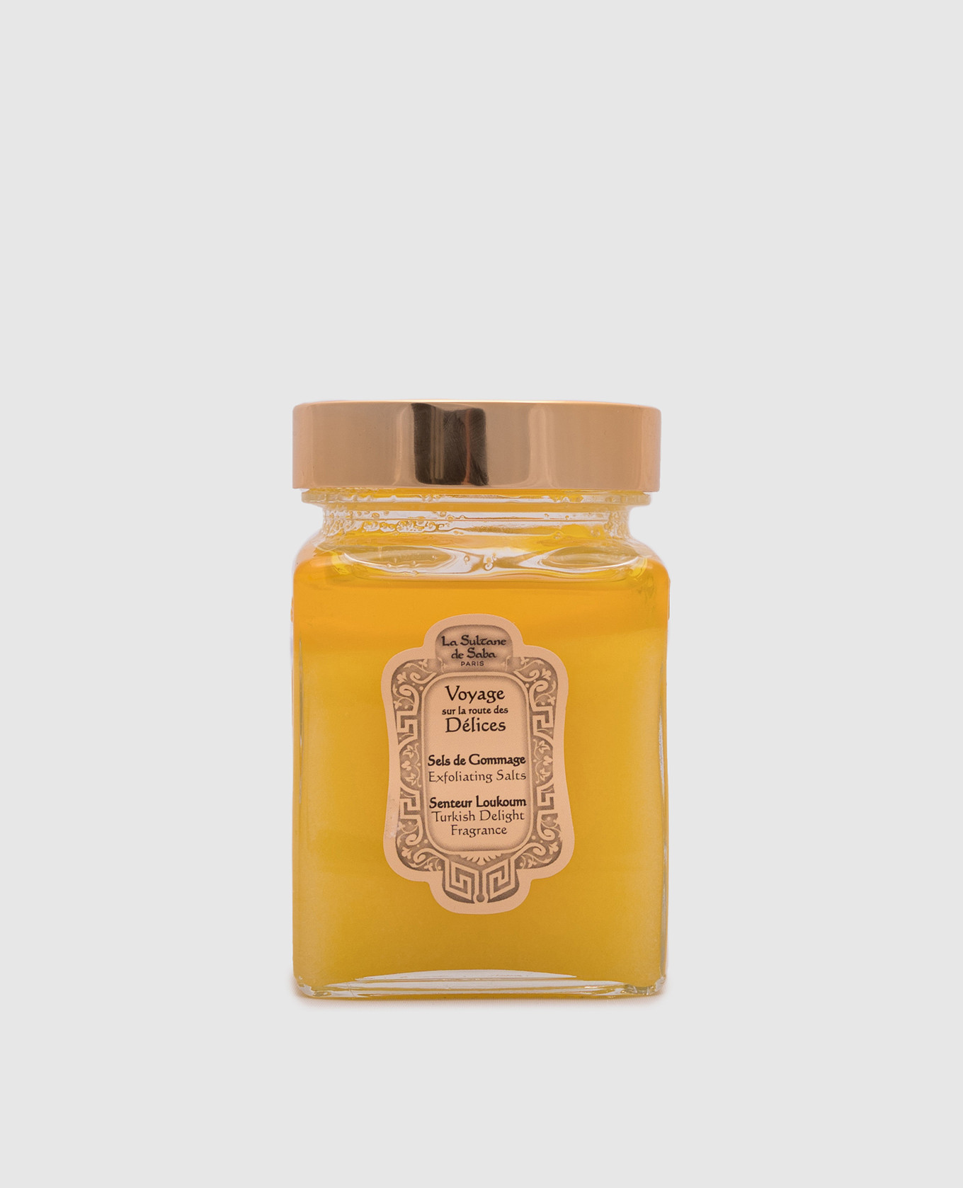 

Salt body scrub Loukoum Turkish Delight 300 g La Sultane de Saba, Yellow