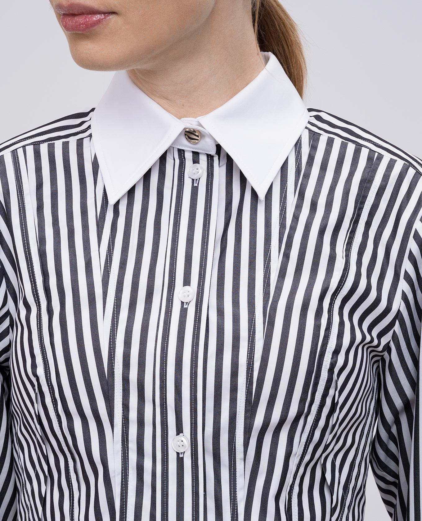 

ABANO striped cropped shirt Max Mara Sportmax, White