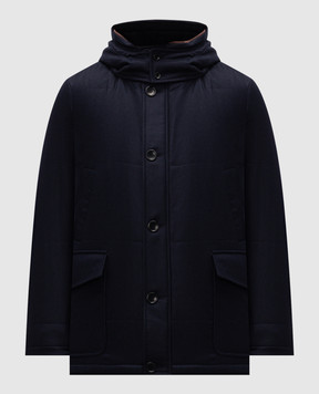 Cashmere&Whiskey Blue wool and cashmere jacket 7400855219