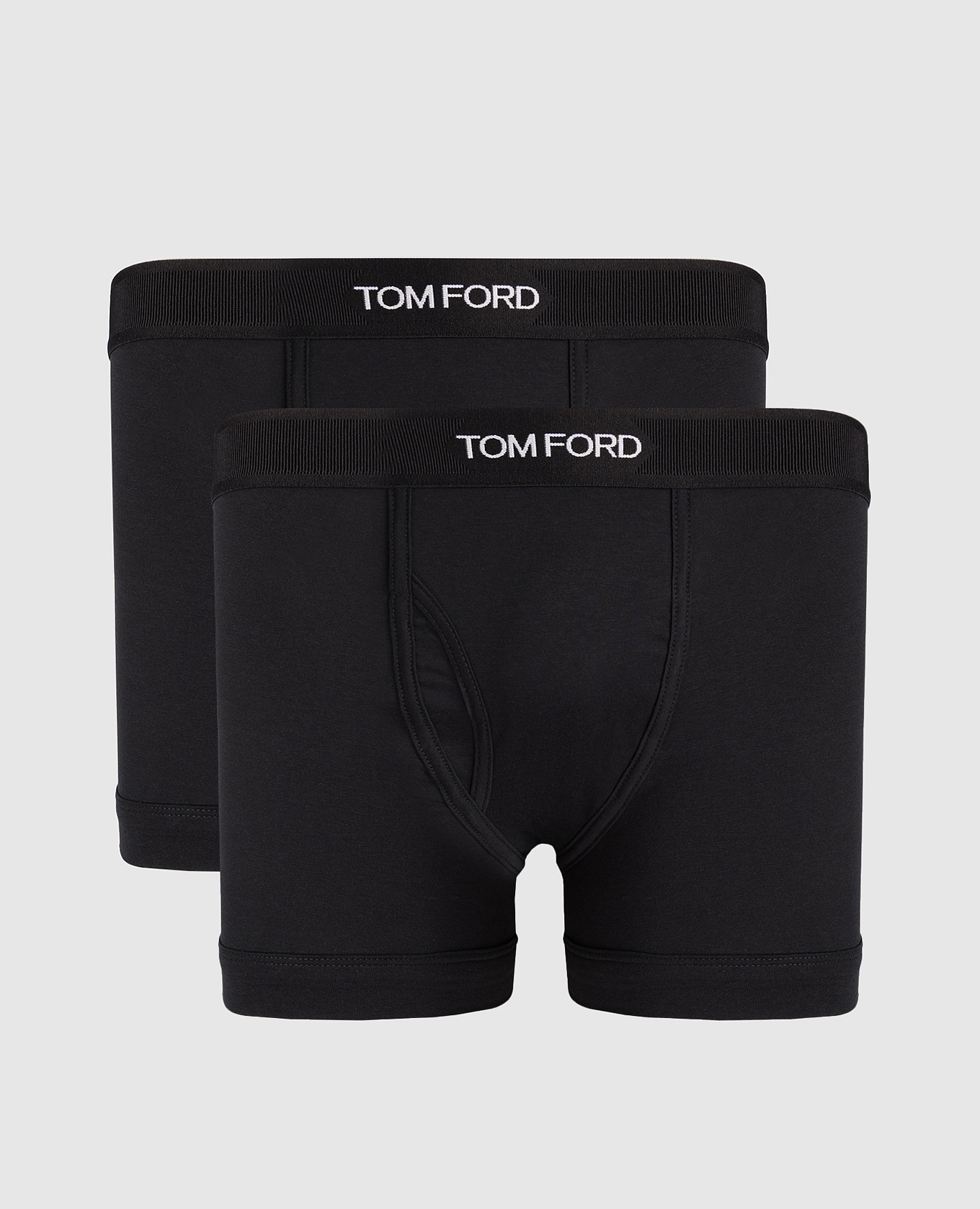 Set of black boxer briefs with contrasting logo pattern Tom Ford