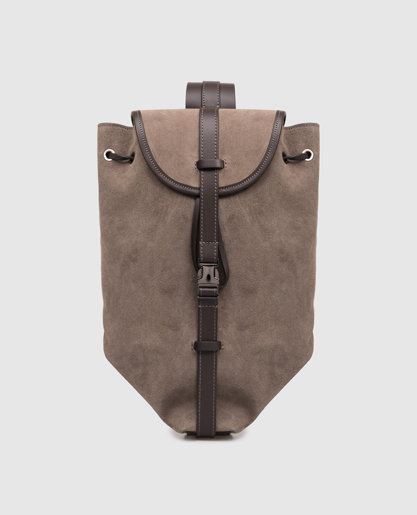 

Brown suede sling bag Peserico