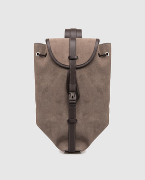 Peserico Brown suede sling bag S38364C0CC681
