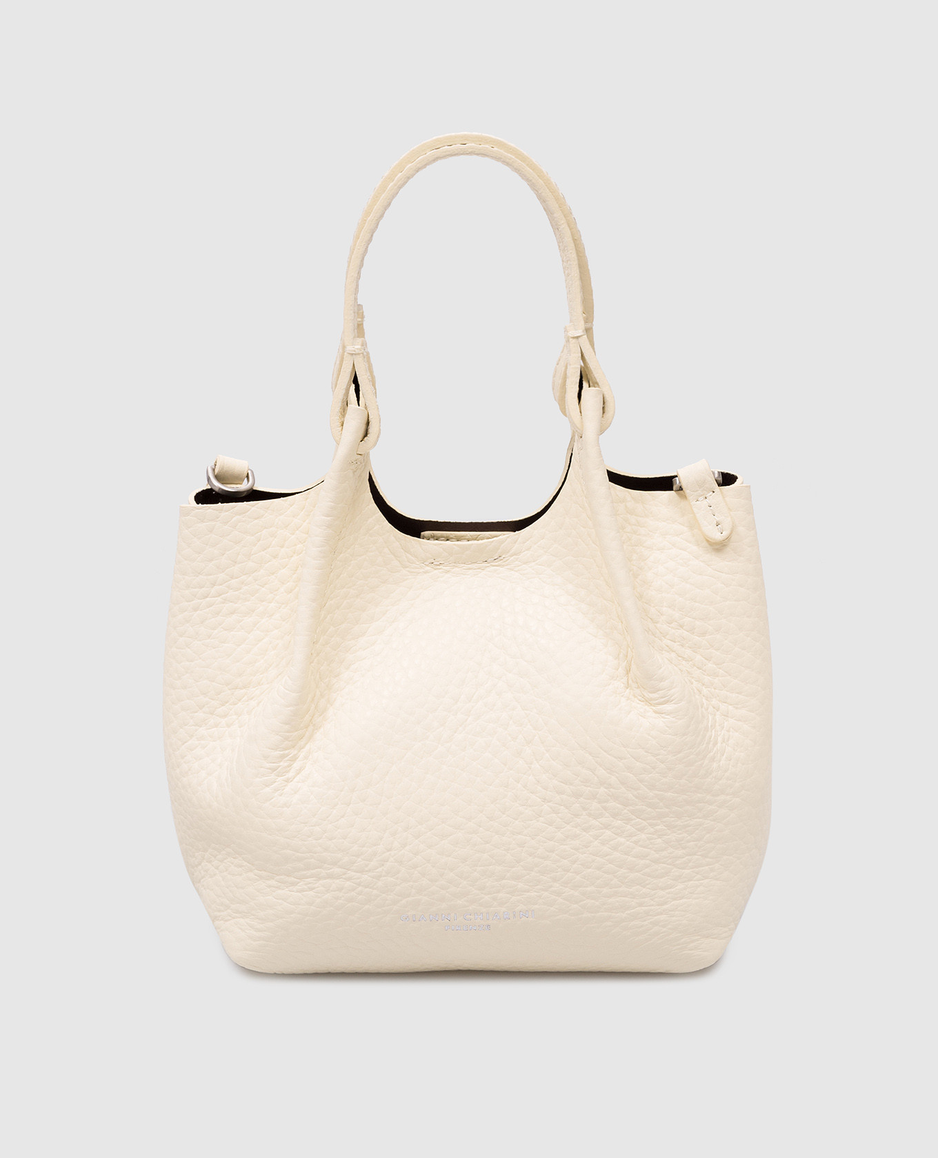 

DUA yellow leather bag with logo print Gianni Chiarini