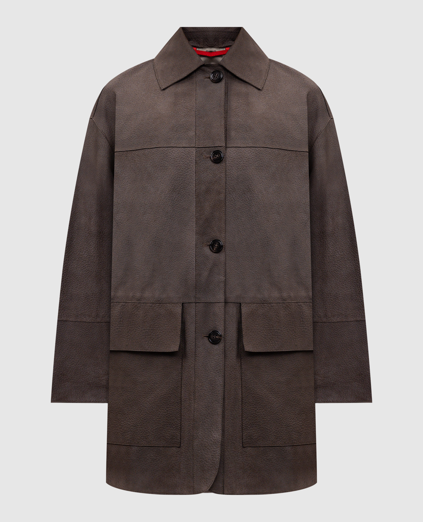 Brown leather jacket RUM Max & Co