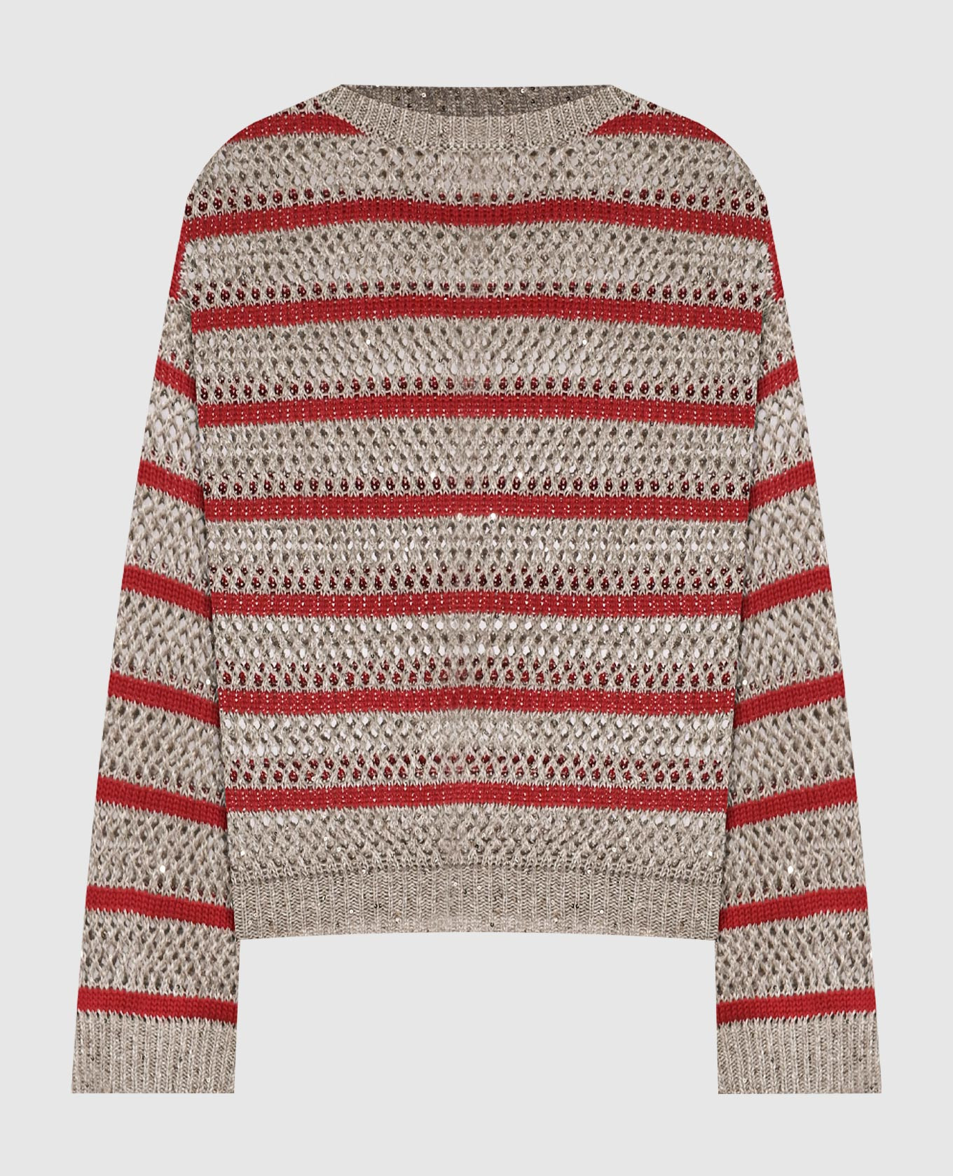 

Beige striped linen jumper Brunello Cucinelli