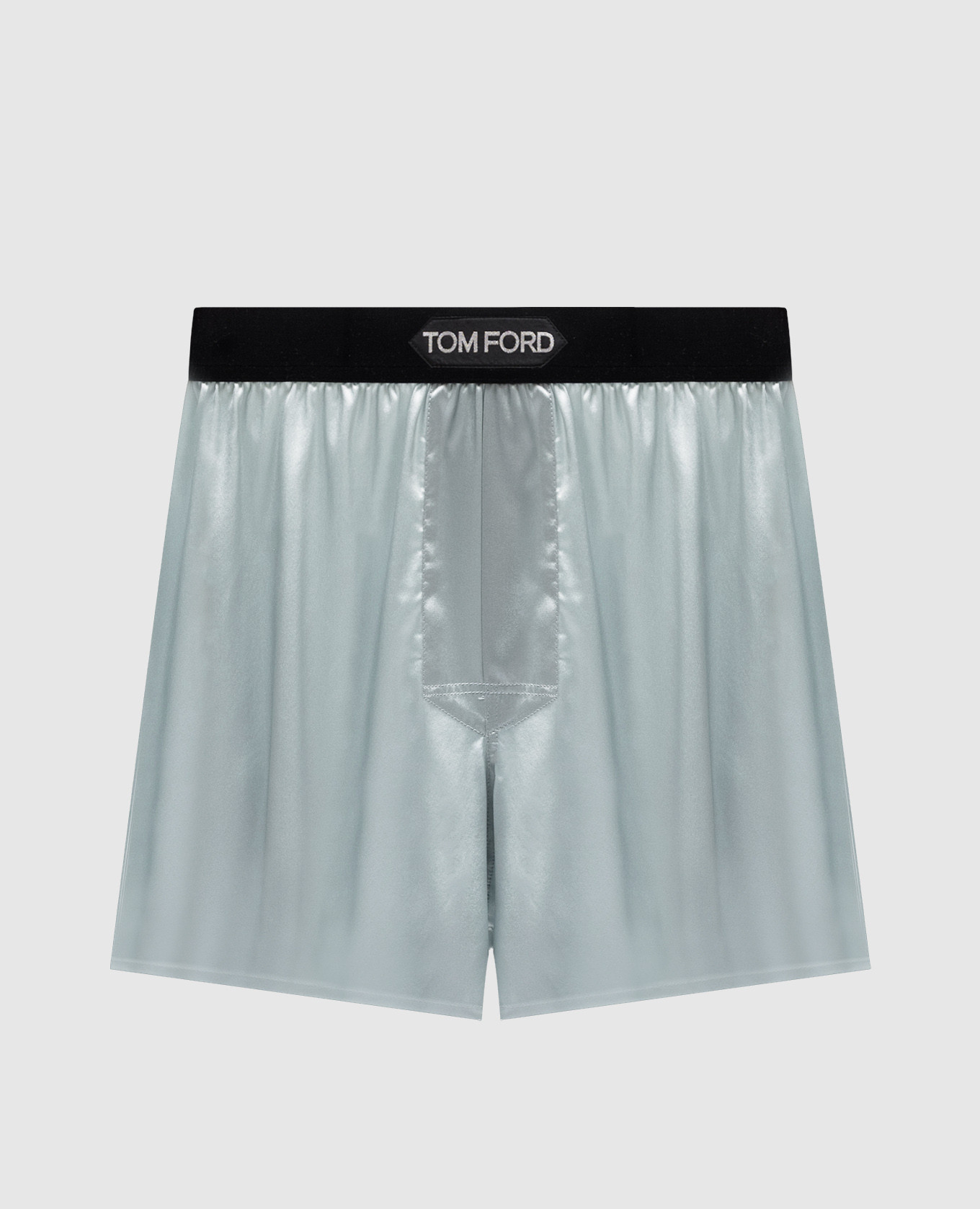 

Green silk boxer briefs with logo Tom Ford
