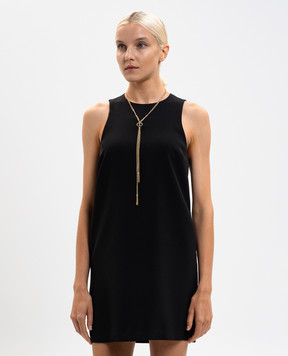 Twinset Black mini dress with chain 252TP2302