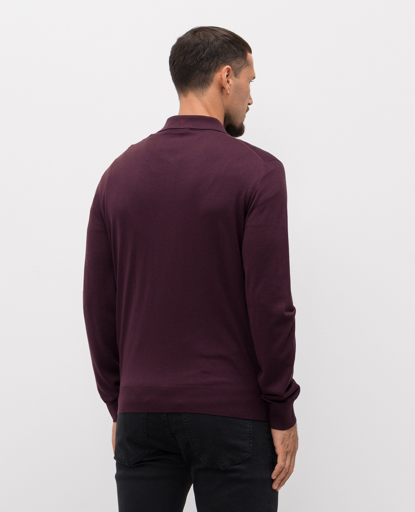 

Purple wool polo shirt Stefano Ricci, Violet
