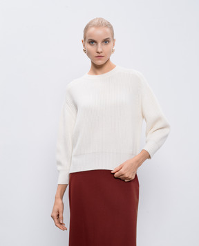 Lou Lou Studio MARCELA white cashmere sweater MARCELA