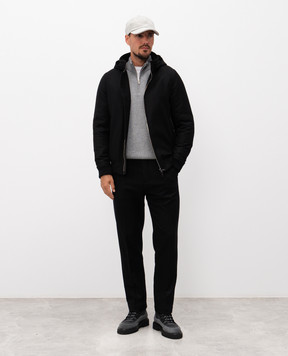 Cashmere&Whiskey Black wool and cashmere jacket 7400855211