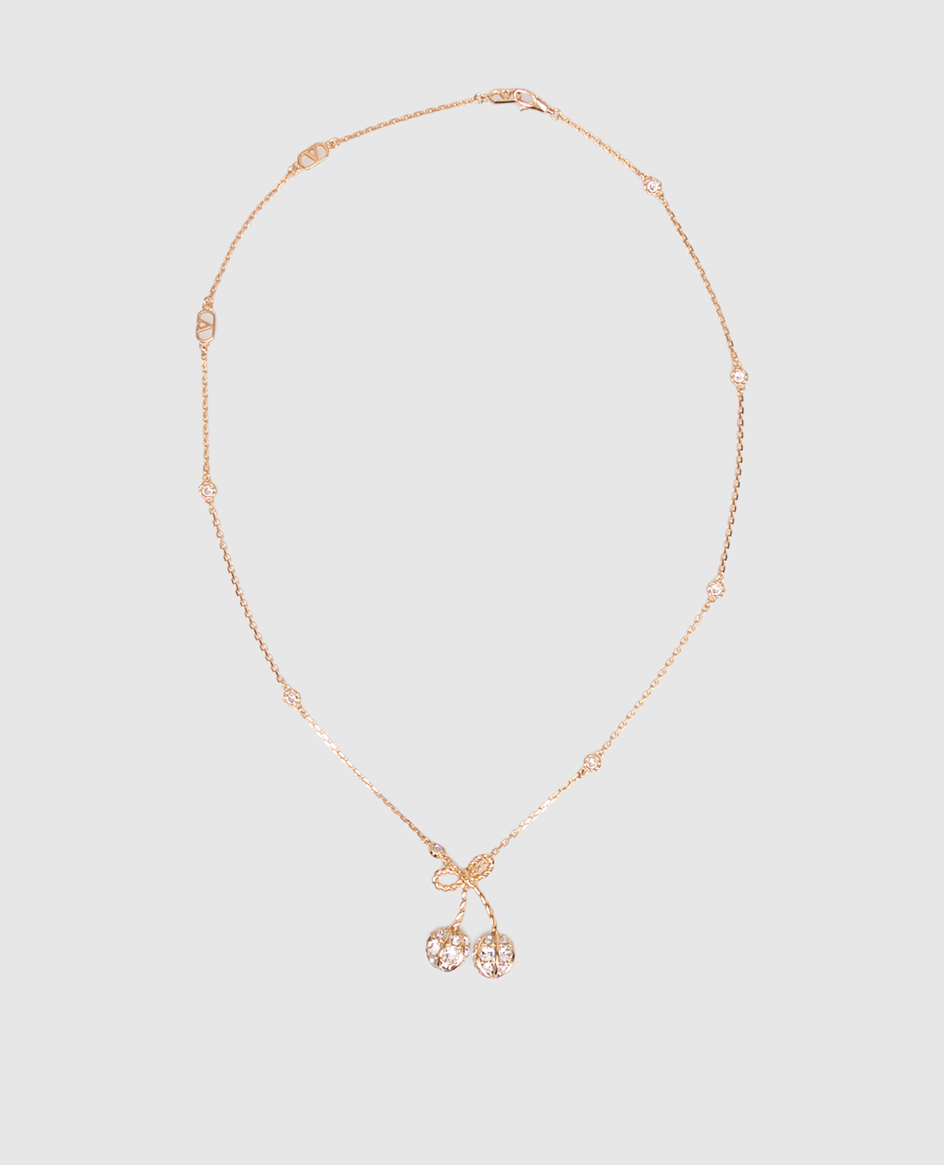 Cherryfic gold necklace with Swarovski crystals Valentino