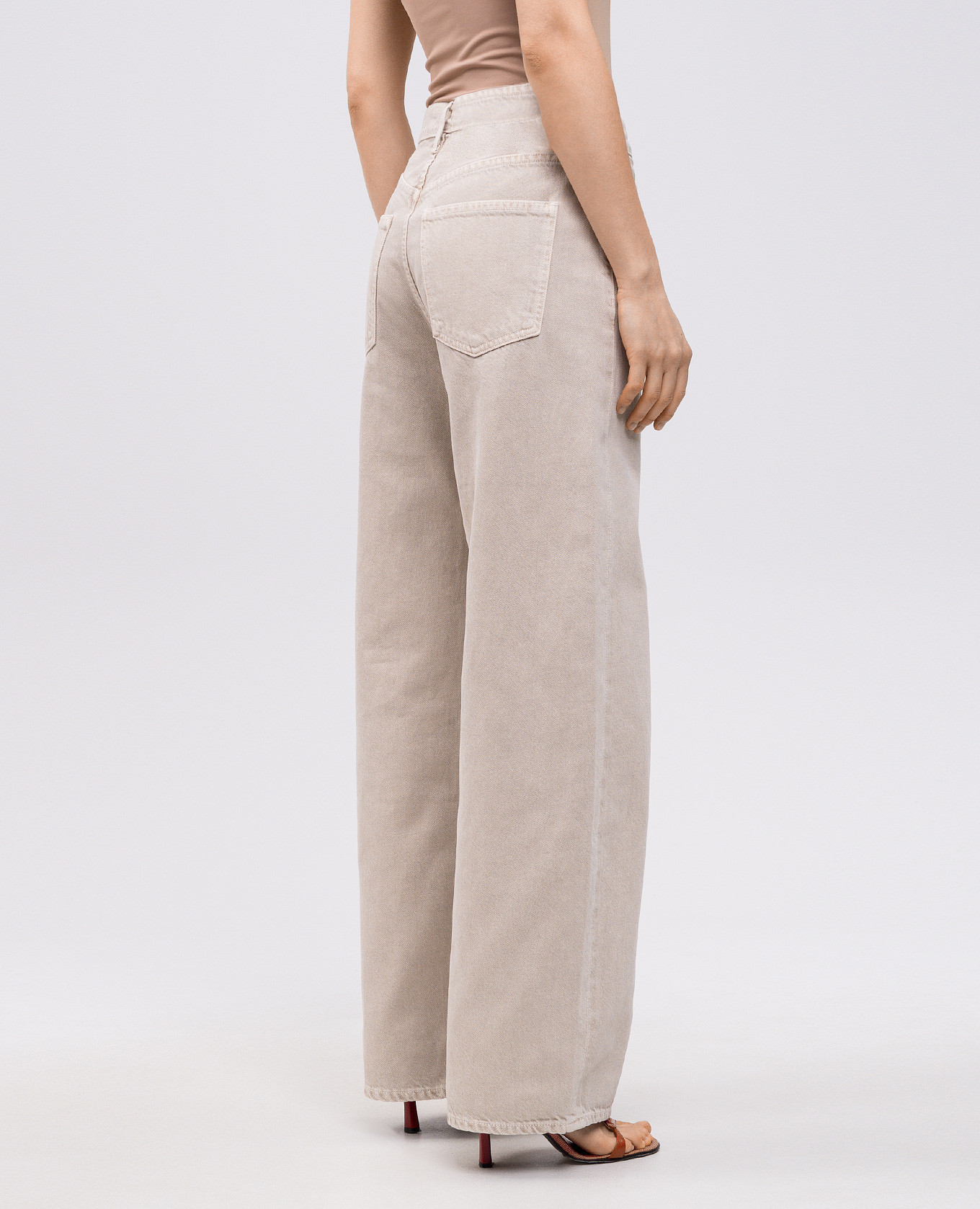 

Beige jeans AGOLDE