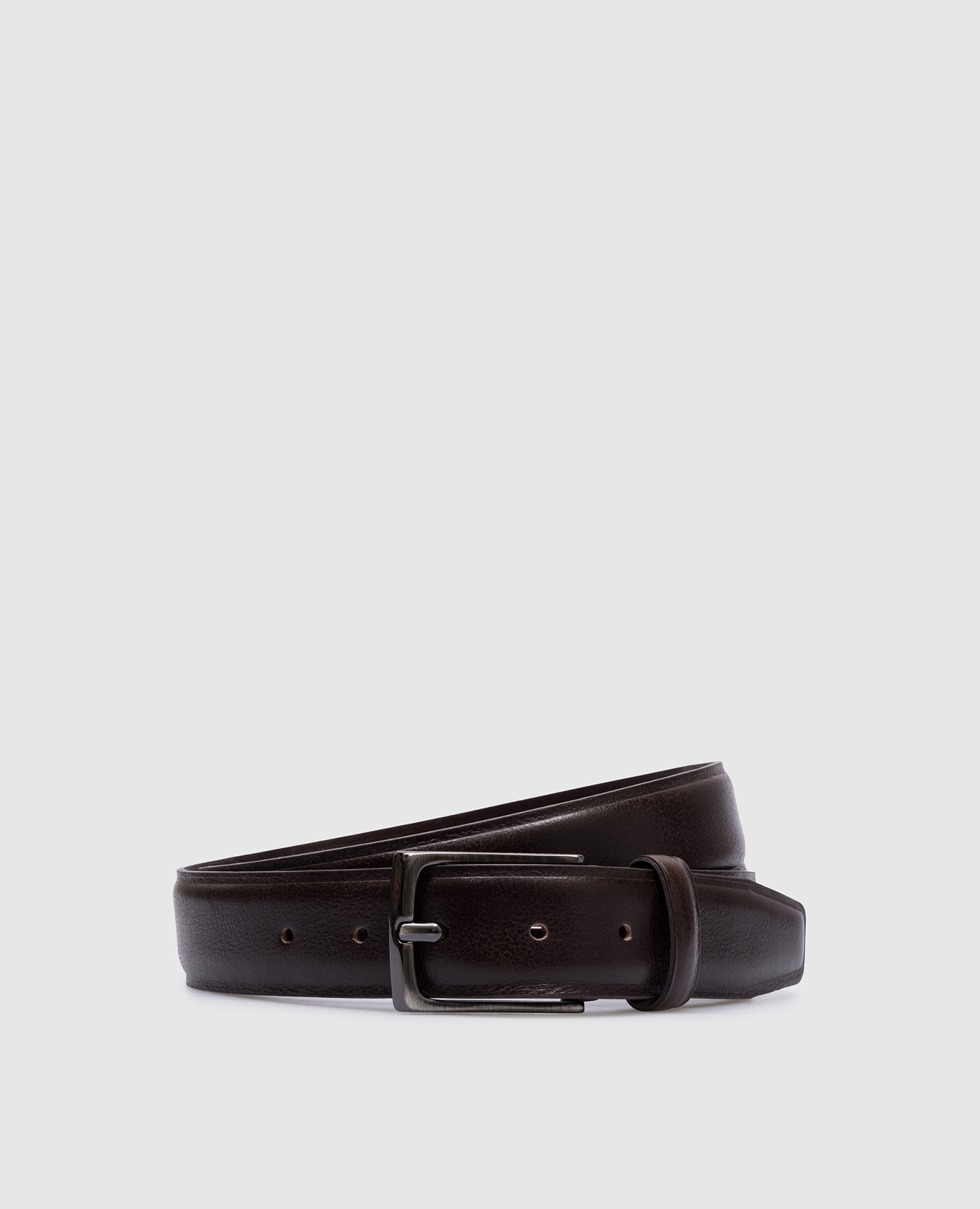 

Brown leather strap with logo engraving Peserico