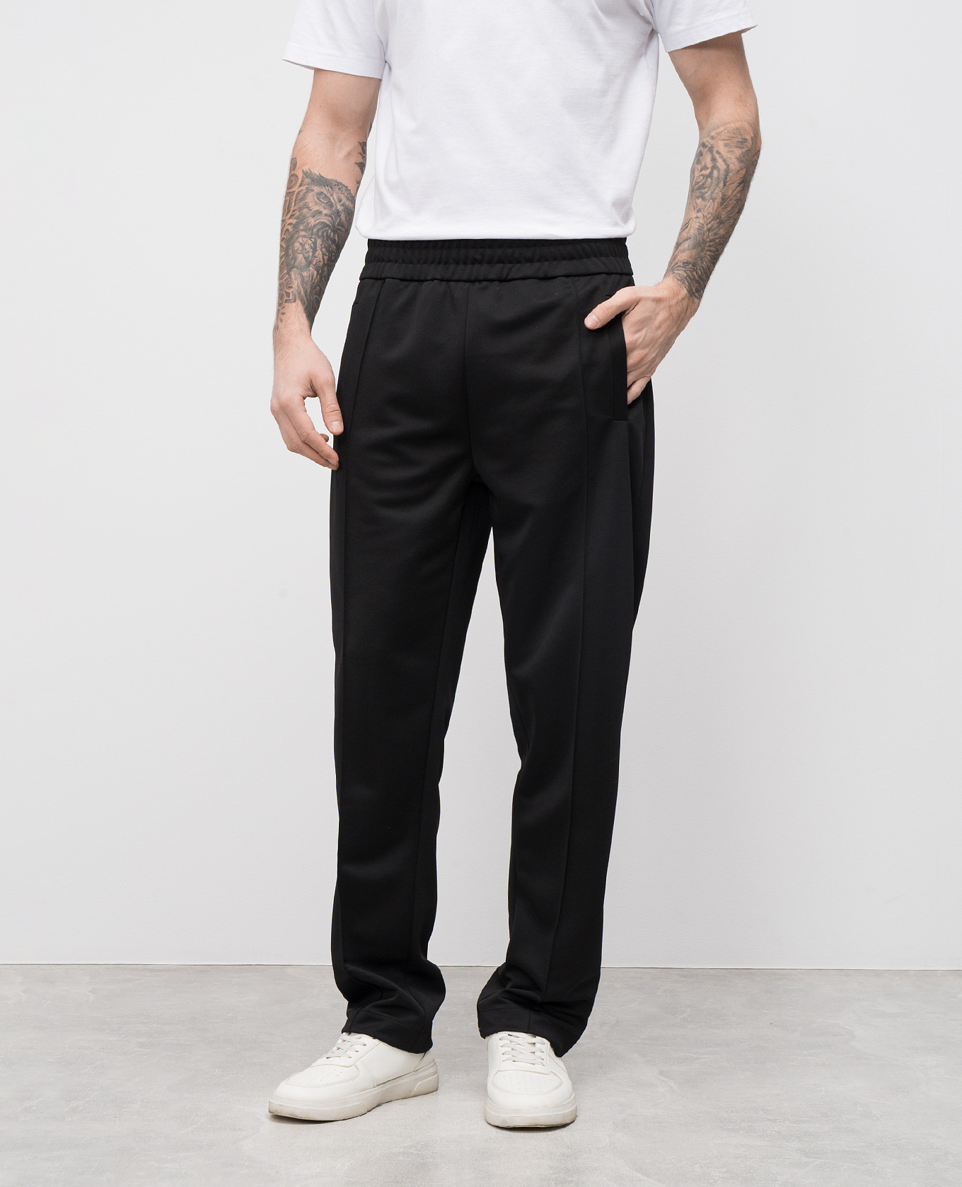

Black sweatpants with logo print Palm Angels