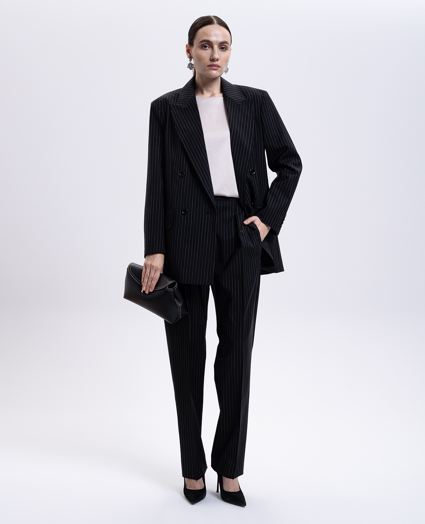 

Black double-breasted MATTIA wool jacket Max Mara