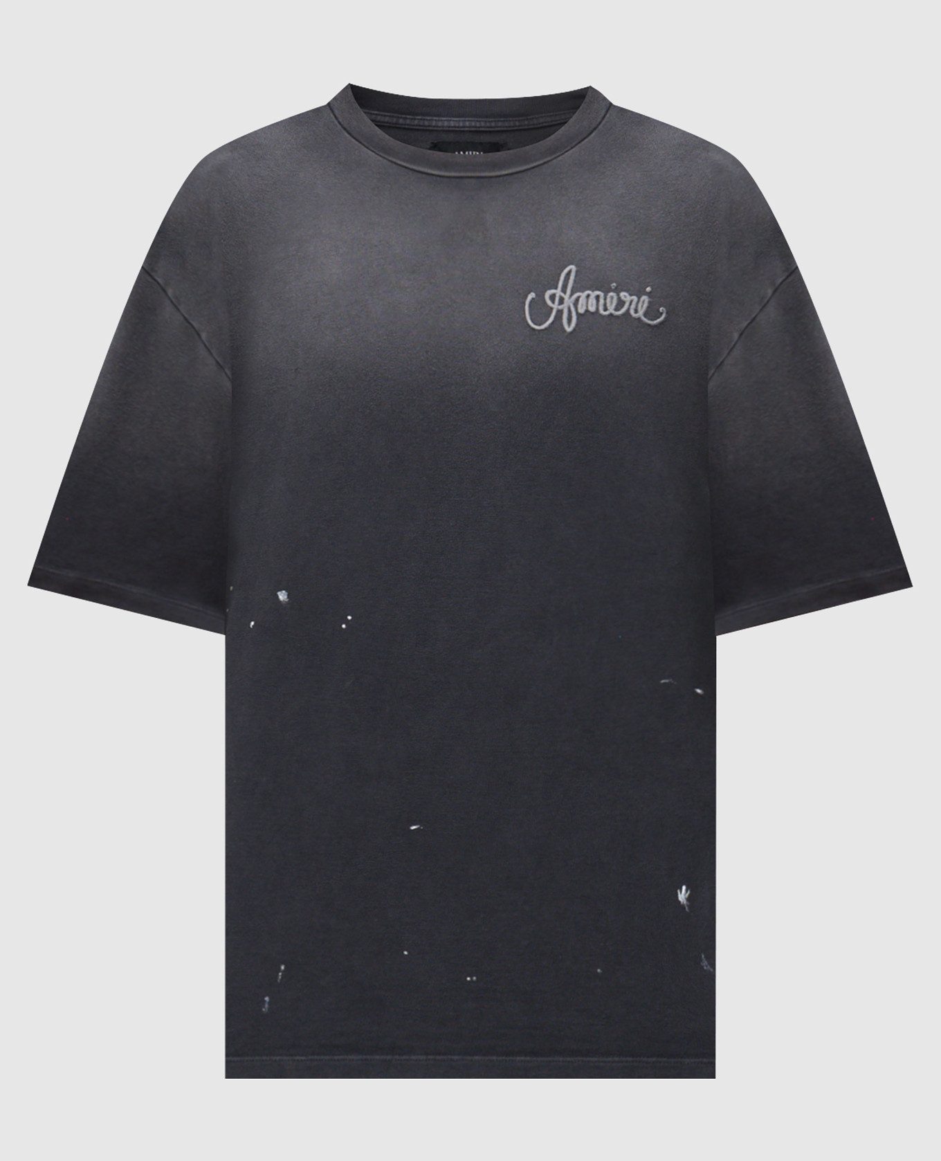 

Grey T-shirt with logo AMIRI