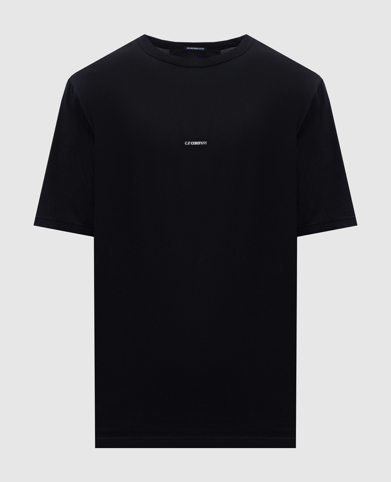 Black t-shirt with logo print C.P. Company