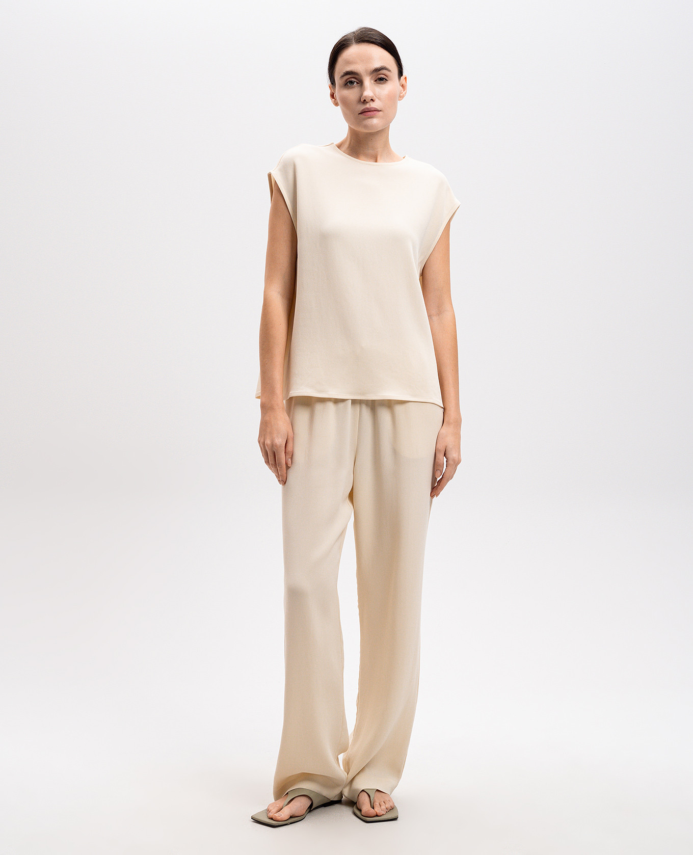 Dasha beige top Asceno 2