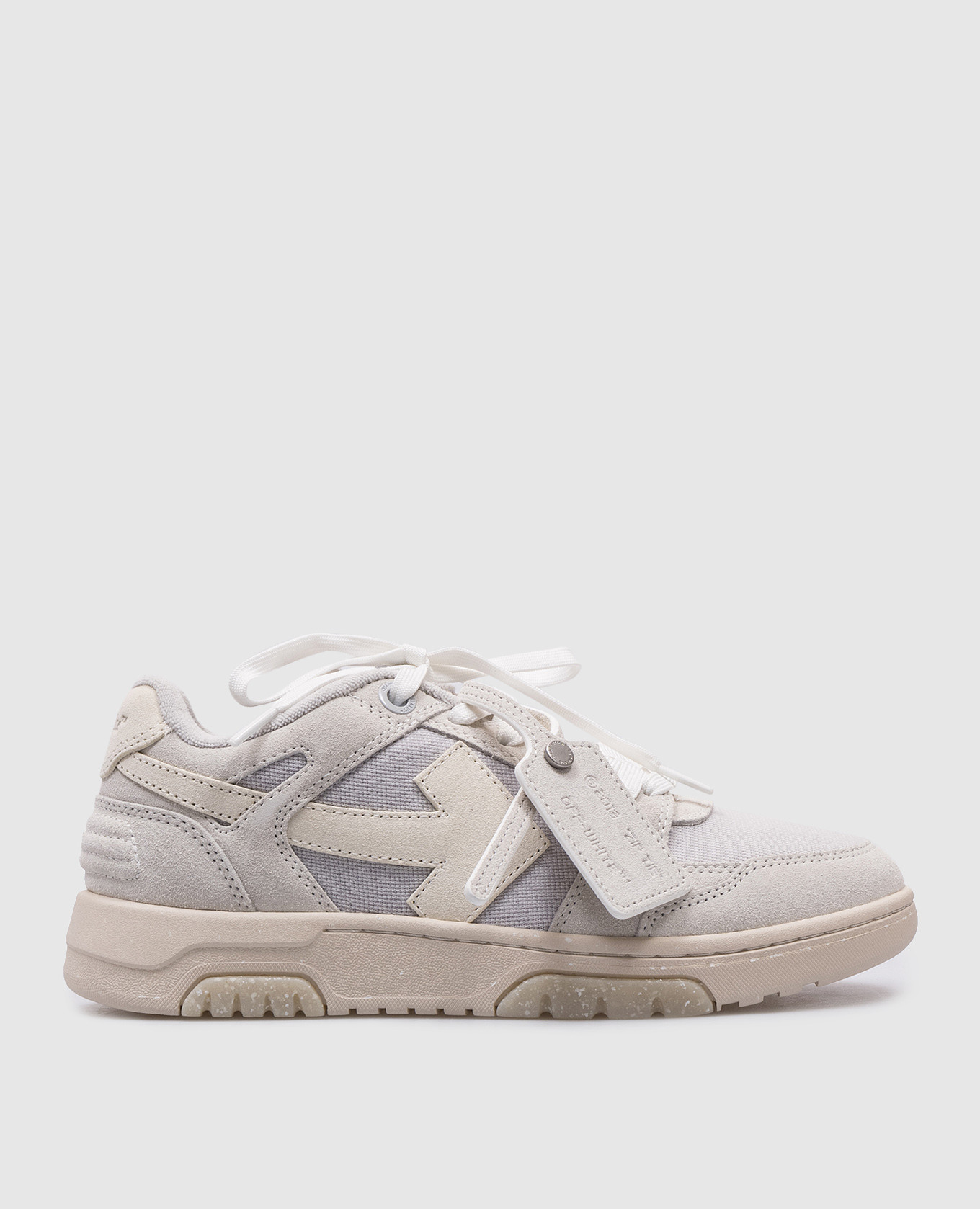 Blue slim out of office combined sneakers off-white