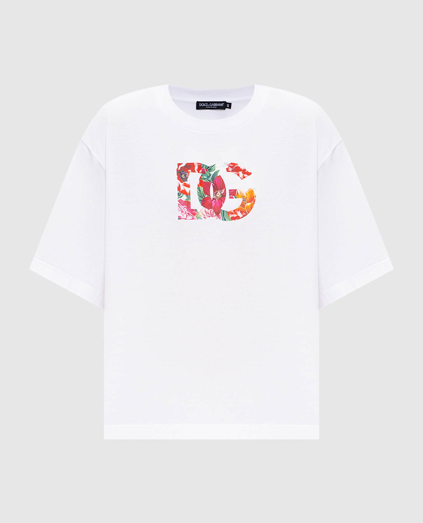 

White T-shirt with logo Dolce&Gabbana