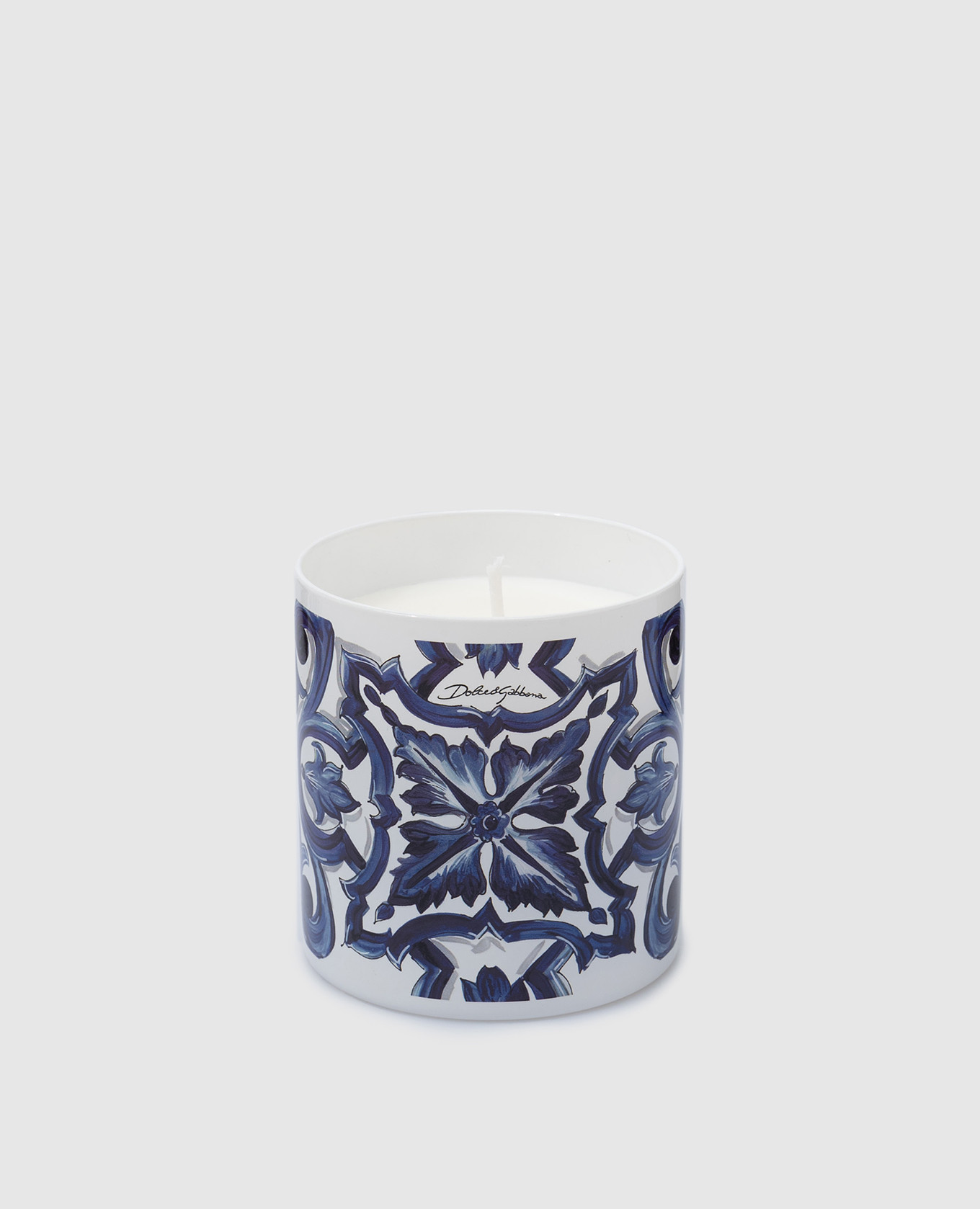 

Scented candle with Sicilian orange and lemon scent in a glass candle holder Dolce&Gabbana, White