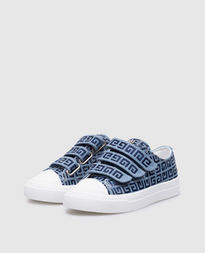 Givenchy Children's blue sneakers City in the pattern of the 4G logo H30522