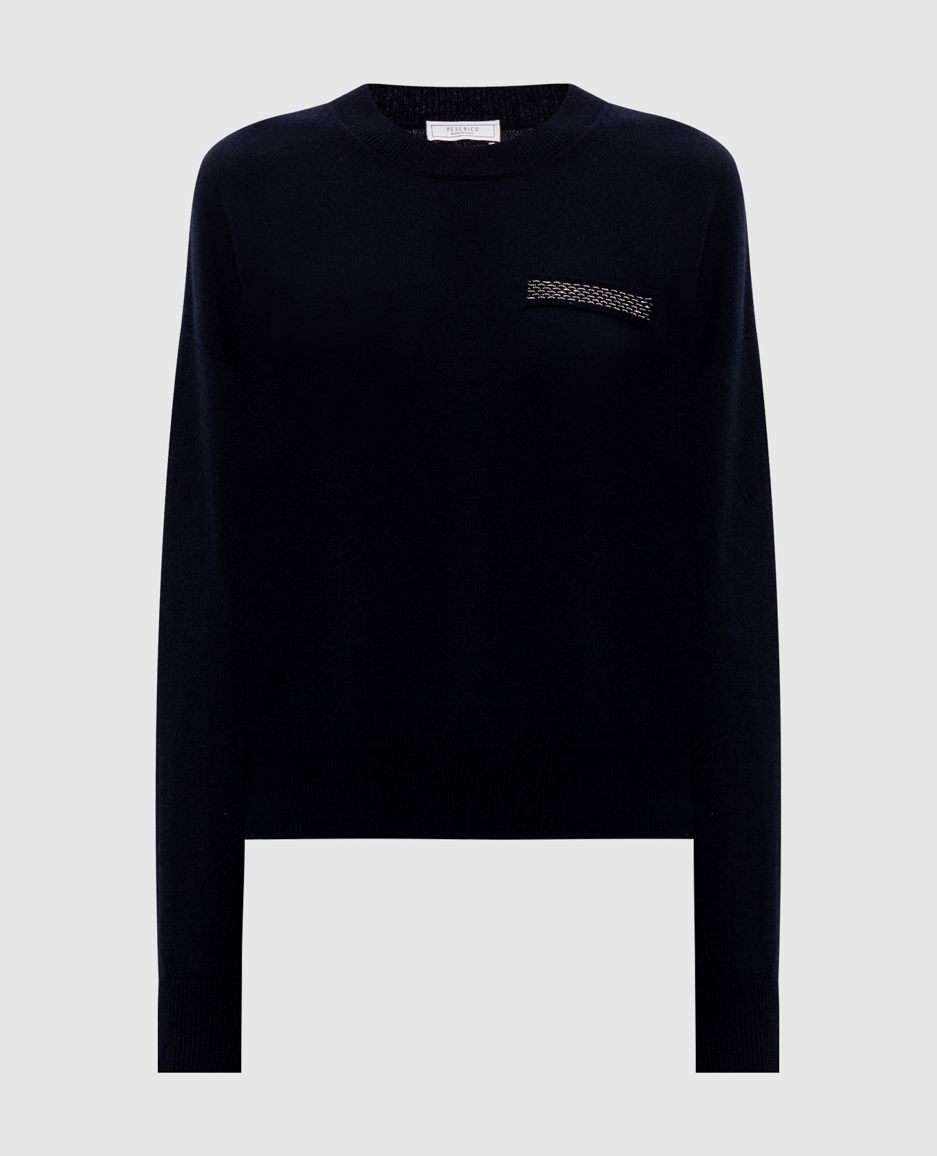 

Blue wool, silk and cashmere jumper Peserico