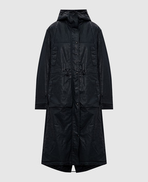 Masnada Black elongated down parka 7705