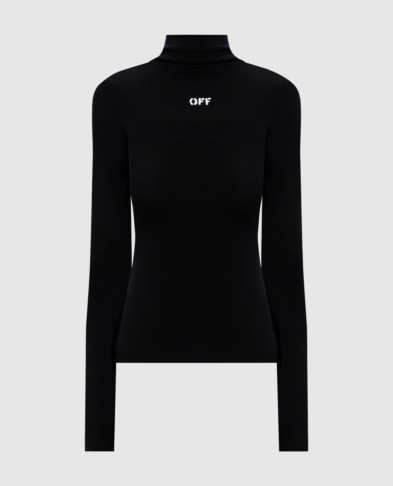 Black golf shirt with Off logo print Off-White