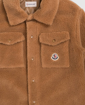 Moncler ENFANT Children's brown shirt-style jacket K29542F00006809BY810