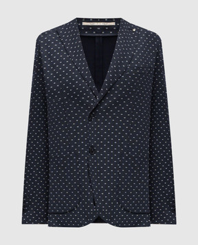 Exibit Blue patterned blazer GCD33638