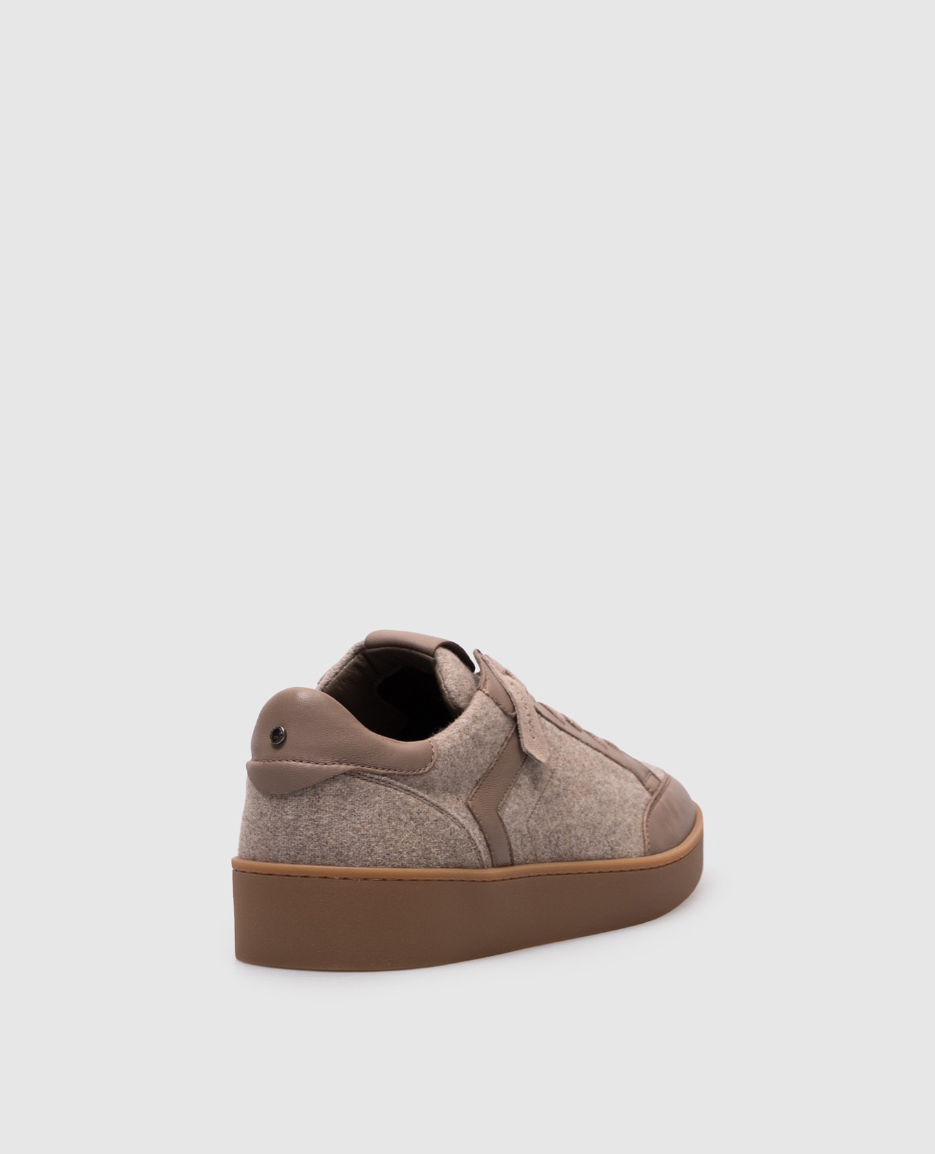 

Beige sneakers with logo Canali