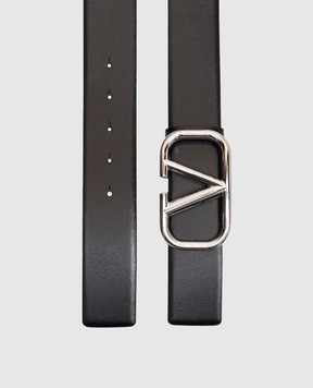 Valentino Black leather strap with logo 6Y2T0Q87SNP