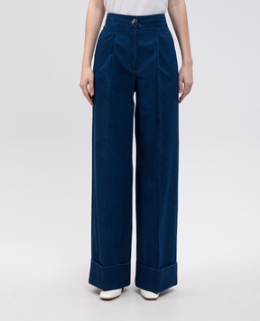 Valentino Blue pants with lapels 6B3DD19D94B