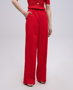 Balmain Red pants EF0PO160VB00