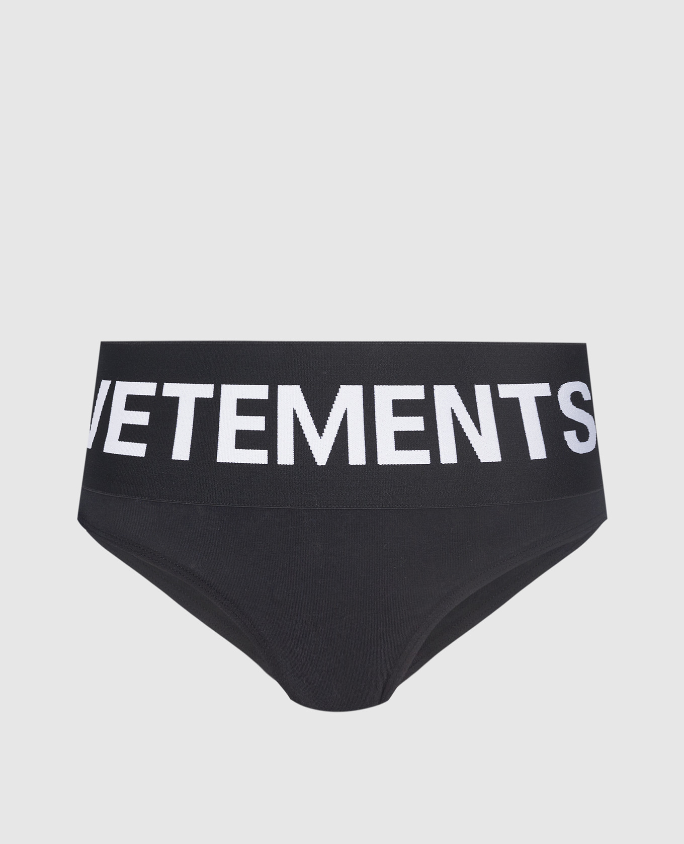 

Black panties with a logo pattern Vetements
